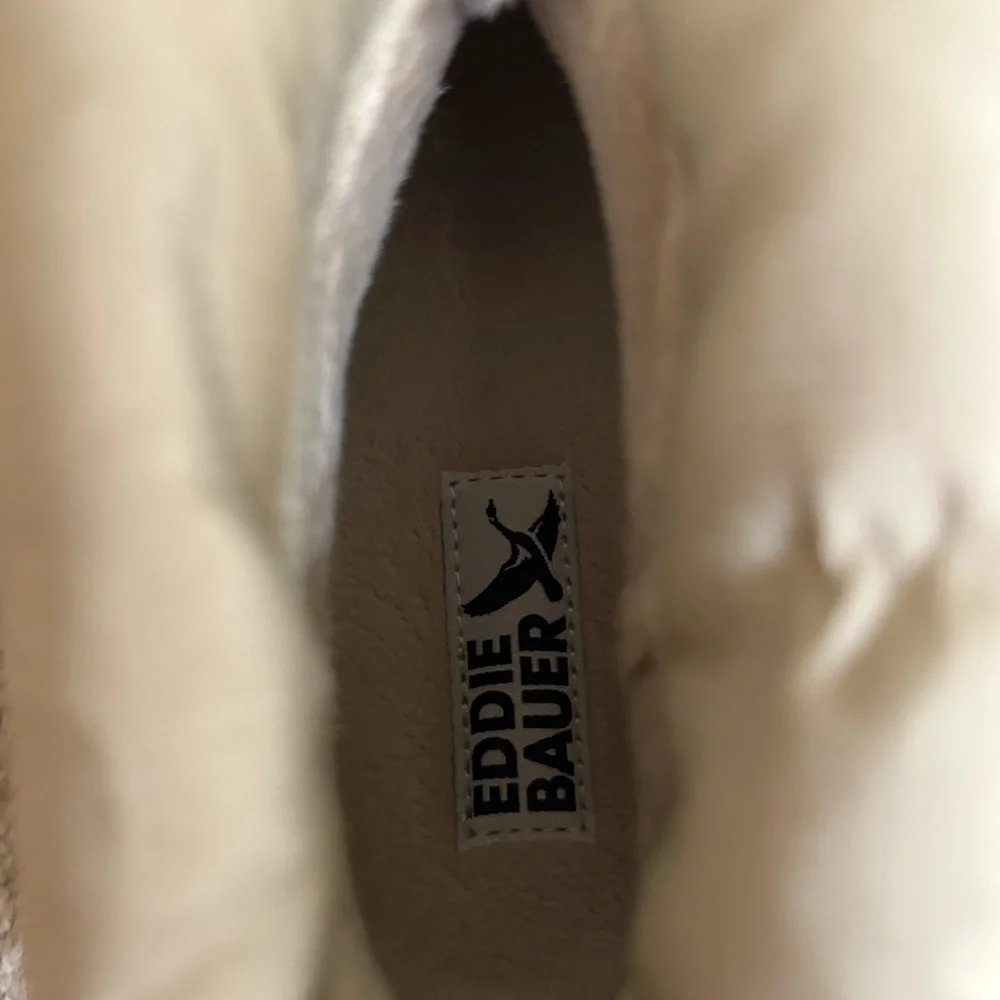 Eddie Bauer Women's Balasana Winter Boot Tan Size 7 Lace Up Lined Outdoor Snow